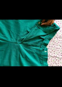 Green Wide-Leg Pants