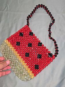 Watermelon Beaded Handbag
