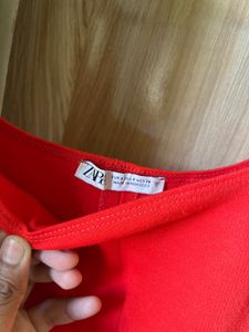VALENTINES SALE ZARA Red Bodycon Dress