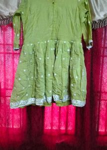 Beautiful Green Chikankari Kurta