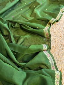 100% Pure Silk Chanderi Banarasi