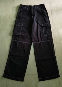 New H&amp;m Wide Cargo Jeans