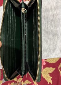 Elegant Green Croc Embossed Wallet
