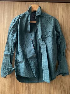 Green Checkered Button-Up Shirt