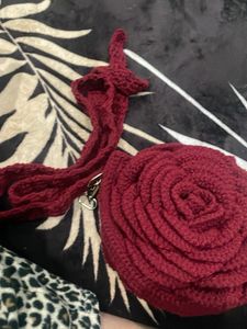 Crochet Rose Purse