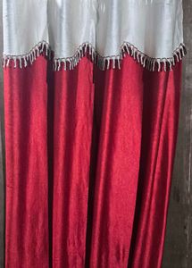 Elegant Maroon Curtains (new pack of 1)