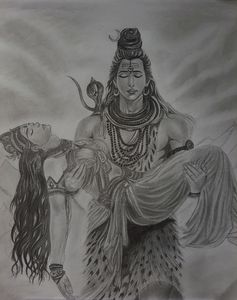 shiv-shakti sketch 🤌🏻💖
