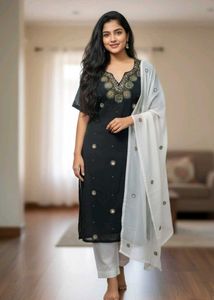 Elegant Black Kurta Only