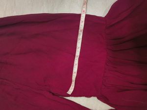 Maroon Kurta set with Sharara