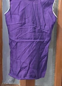 Embroidered Purple Kurta