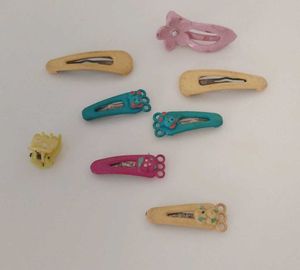 Cute Hair Clips - Set of 8