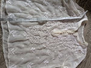 Elegant White Chikankari Kurta