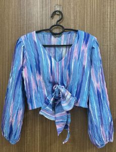 Boho Tie-Front Crop Top