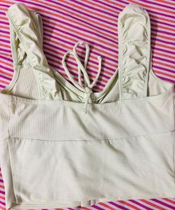 Cute Pastel Green Crop Top