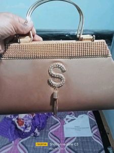 Golden Colour Bridal Purse