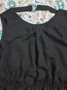 🍑Chic Black &amp; Peach Dress🍑