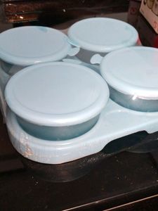 Unique 4 Bowl With Tray Set Unused New