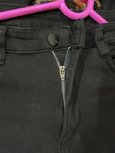 black wide leg jeans