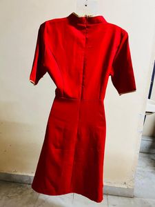 Korean Red Designer One Piece