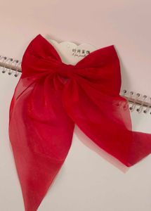 Red Ribbon Hair Bow