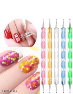 Nail Art Dotting Design Pens Set Of 5