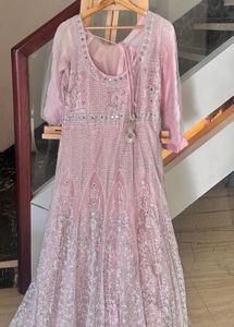 Stunning Pink Embroidered Gown