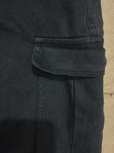 Dark Wash Cargo Pants