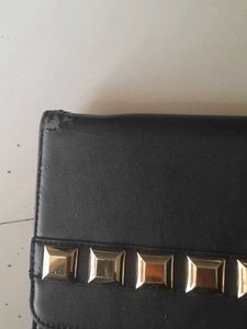 Chic Studded Black Clutch