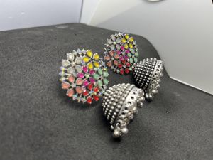 Oxidised Multi Earring