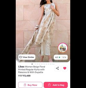 Elegant Printed Kurta Set with Dupatta
