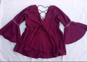 Wine Colour Top