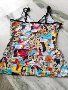 Pop Art Comic Print Camisole Top