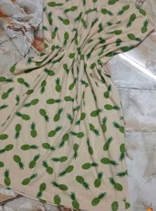 Cute Pineapple Print Night Dress