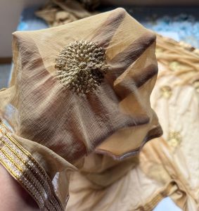 Elegant Gold Festive Dupatta with Zari Bootis