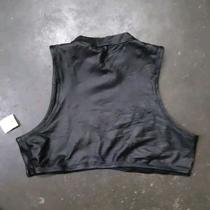 Sleek Black Crop Top