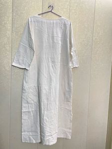 Elegant White Cotton Kurta