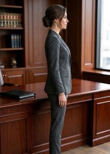 Women's Charcoal Grey Suit Set