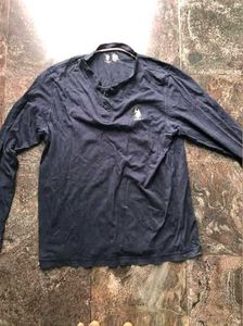 Men's Navy Long Sleeve Polo Shirt
