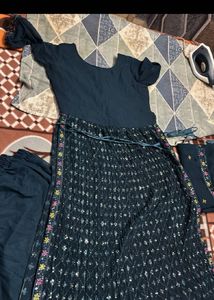 Elegant Embroidered Anarkali Kurta Set
