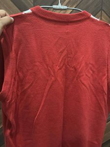 Women's Red Argyle V-Neck Sweater Vest