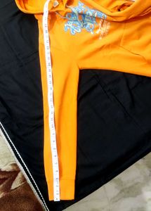 Orange Graphic Hoodie