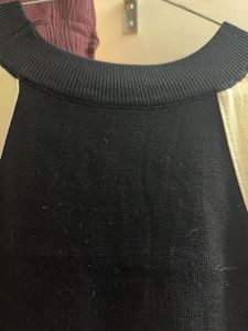 Chic Black &amp; Beige Striped dress