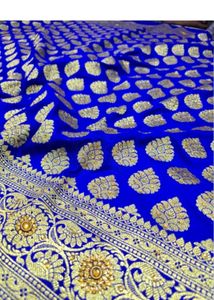 Royal Blue Banarasi Silk Saree