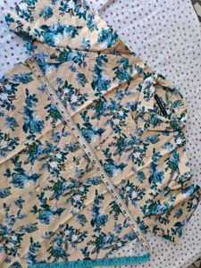 Men's Floral Print Short Sleeve Shirt