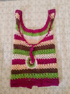 Crochet Knit Crop Top.
