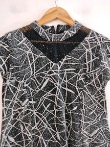 Black And Silver Dress ( Women)