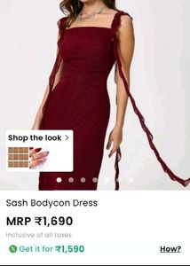 cherry red bodycon dress
