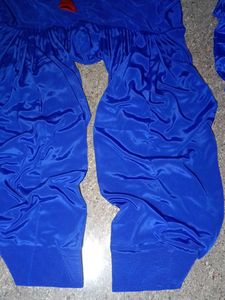 blue soft silk salwar kameez set