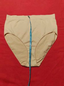 Women’s High-Waist Brief Panty – Beige, 2XL