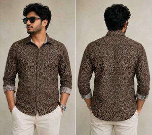 Men's Stylish Printed Full Sleeve Shirt